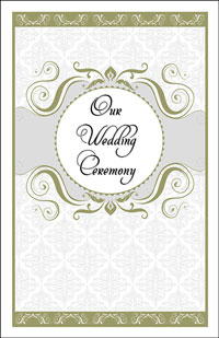 Wedding Program Cover Template 13E - Graphic 4